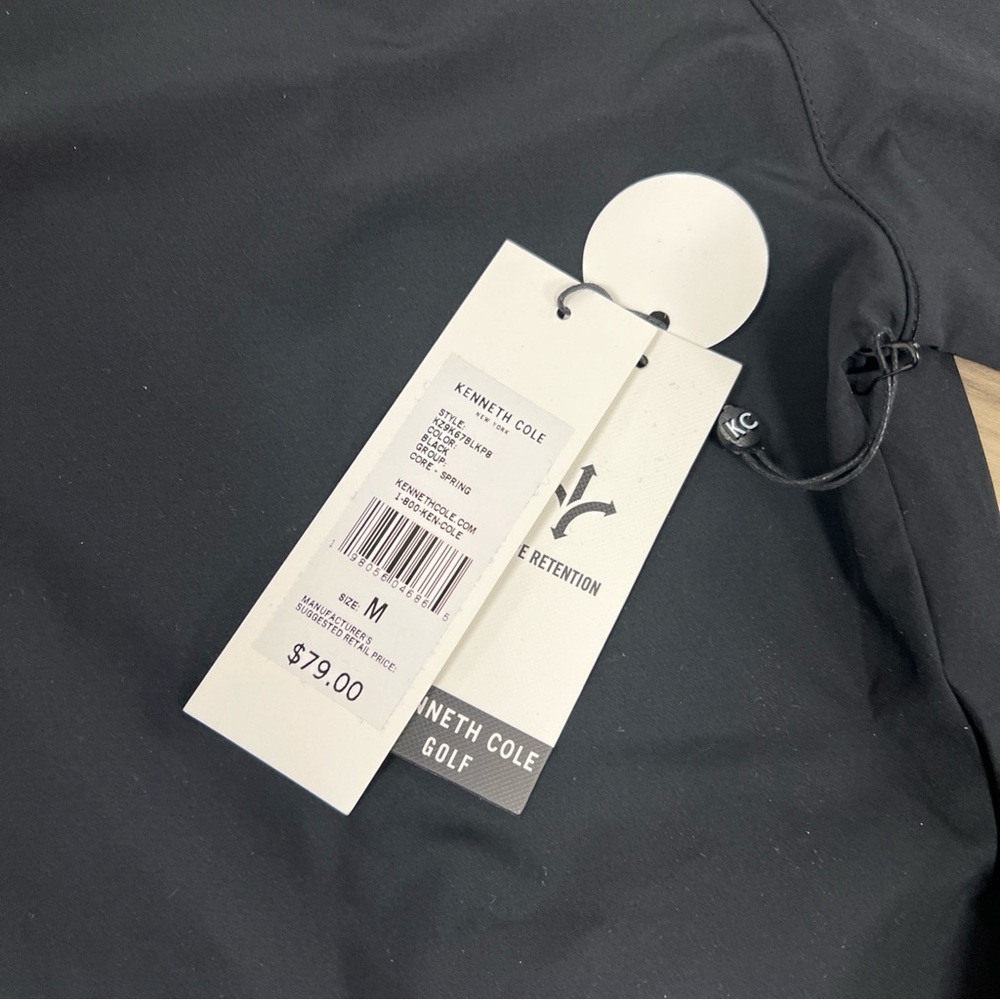 KENNETH COLE GOLF JACKET REFLECTIVE POLY STRETCH WINDBREAKER Mens Medium $79 NWT - Picture 5 of 6
